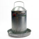 1 Gallon Heavyweight galvanised Poultry Drinkers