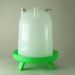 4 litre Green and white Poultry Drinker