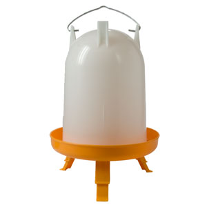 4 litre Orange and White Drinker