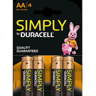 4x Duracell AA Batteries