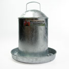 2 gallon galvanised chicken water feeder