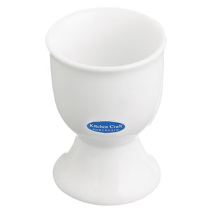 Single White Porcelain Egg Cup