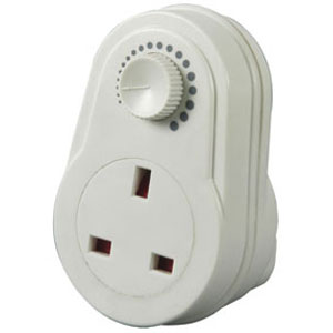 Plug in dimmer switch to control heat & normal lamps