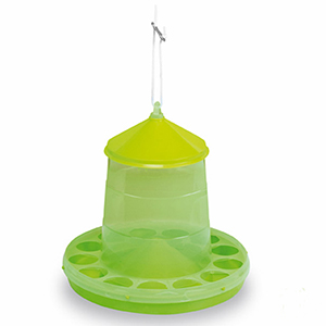 2 kg green transluscent plastic chciken feeder
