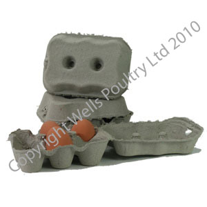 30 x 1/2 Dozen Standard Grey Egg Boxes