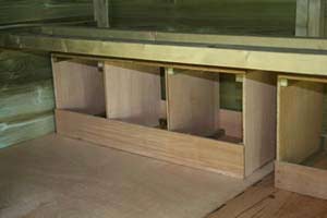 Large Walk in Chicken House - Perch / Nest Area