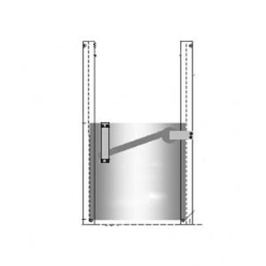 Self locking sliding goose house door