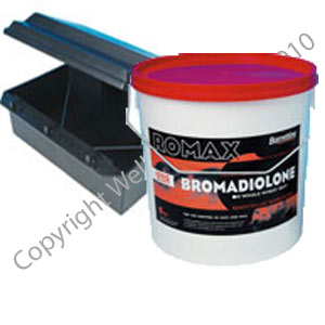 Rat bait box and 1 kg of bait sachets