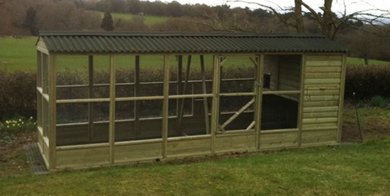 6x18' chicken house and run