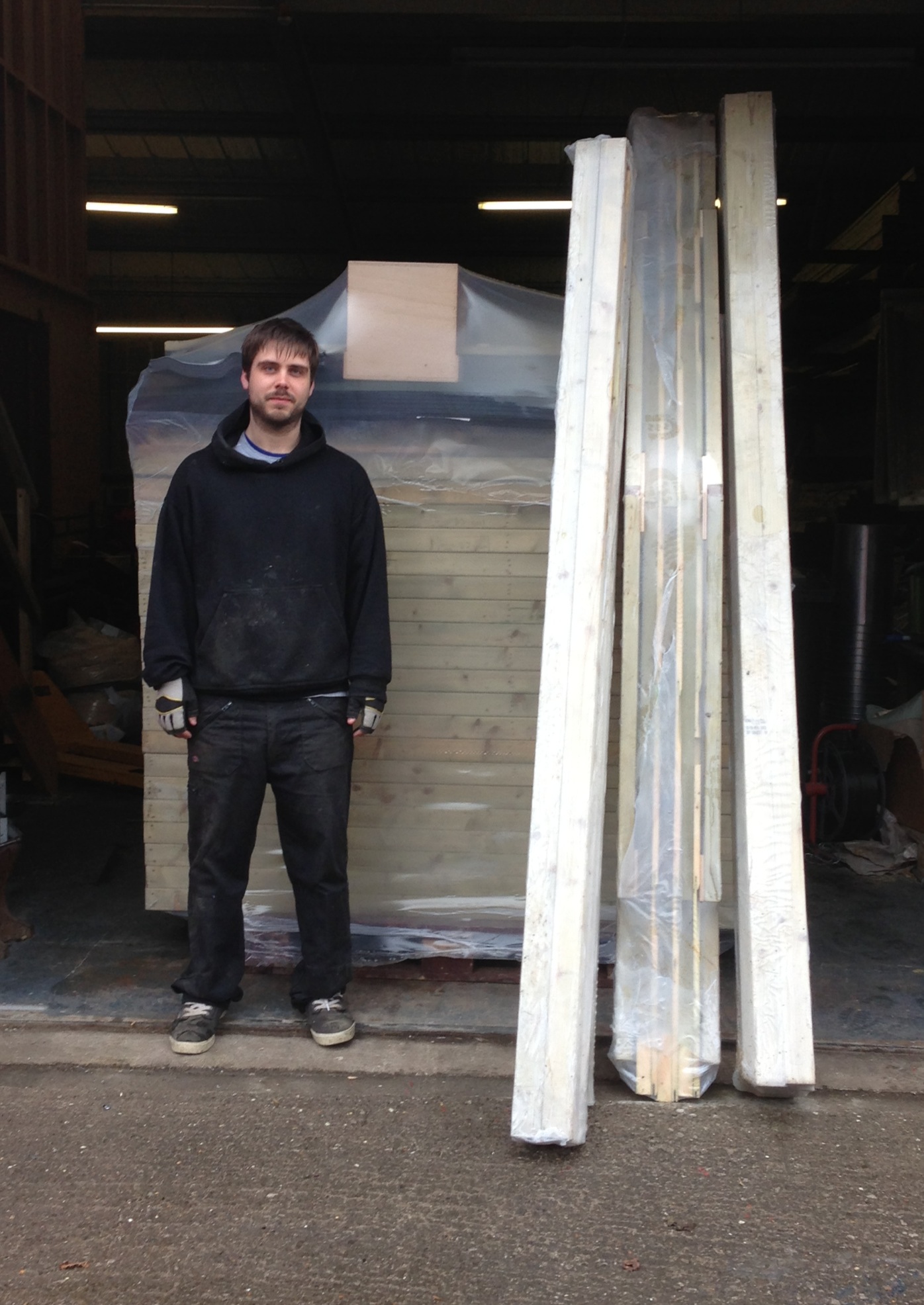 9x21' chicken coop and run packed ready for despatch